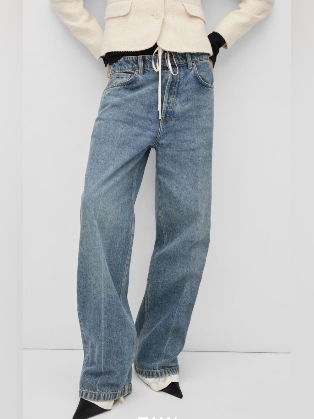 Mango Selection medium Blue wash Denim Jeans